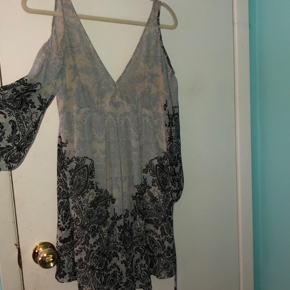 Free people blue paisley dress